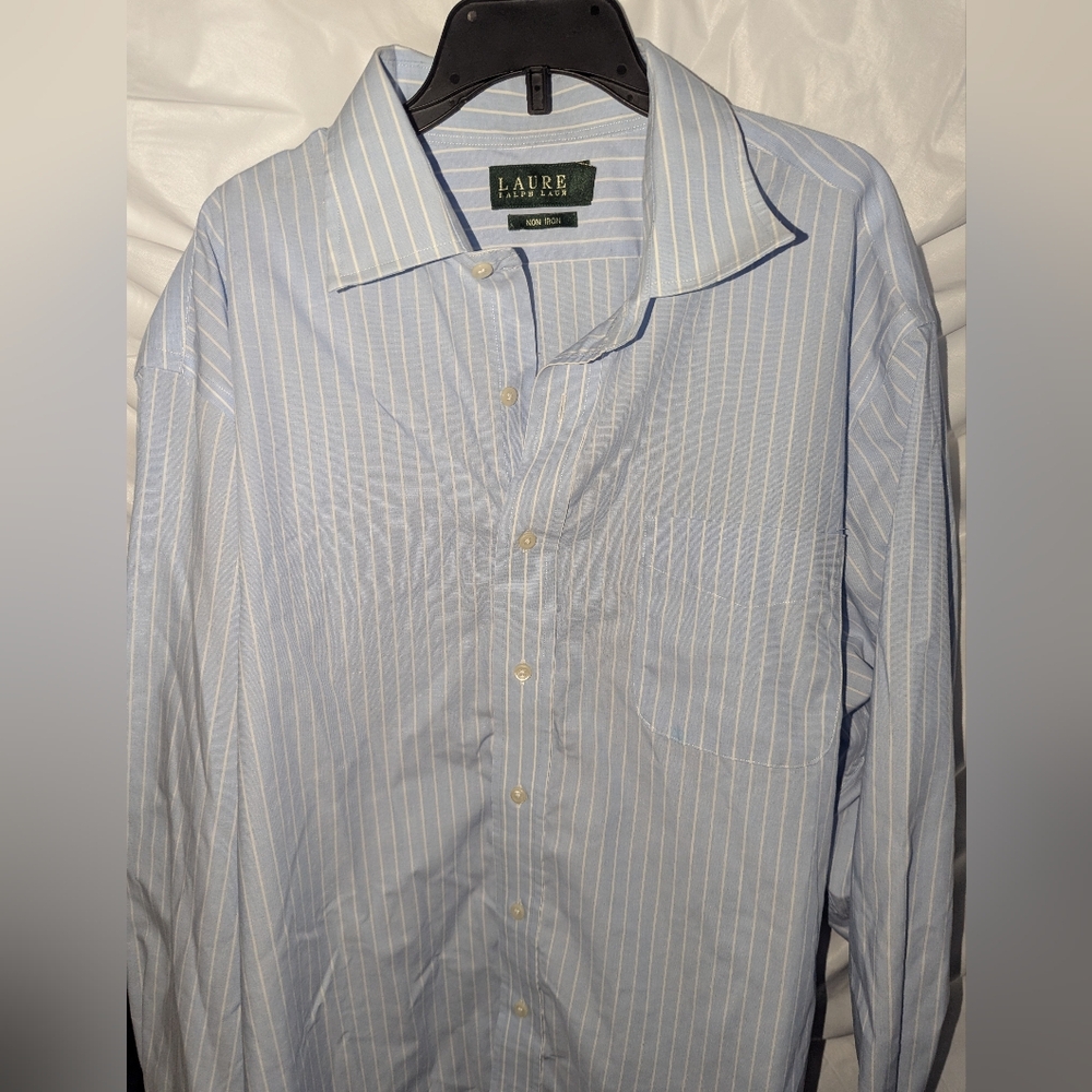 Men's Lauren Ralph Lauren Button Down Dress‎ Shirt Size 17
